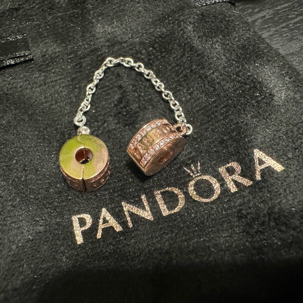 Pandora Rose Gold Safety Chain